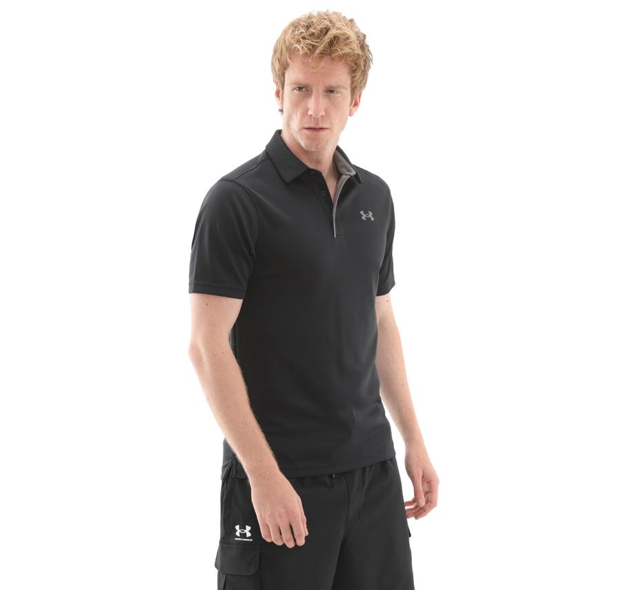 Under Armour Tech Polo Erkek T-Shirt Siyah Under Armour Tech Polo Erkek T-Shirt Siyah