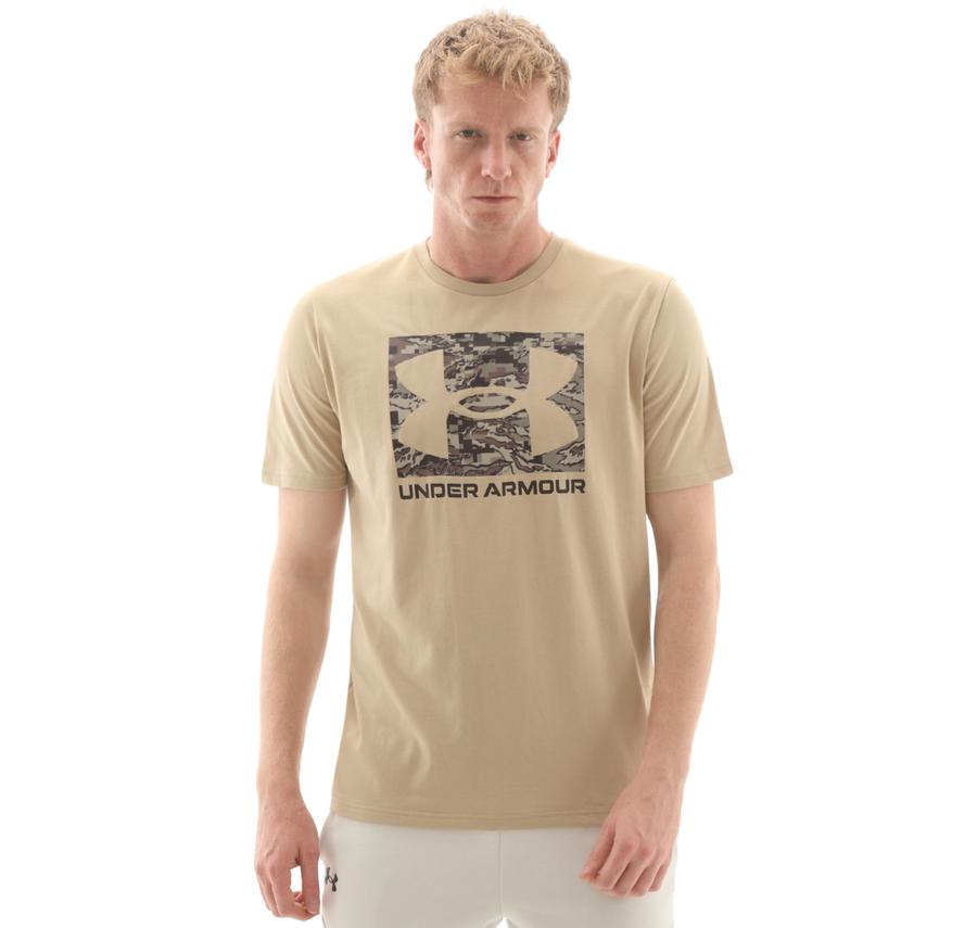 Under Armour Ua Abc Camo Boxed Logo Ss Erkek T-Shirt Krem Under Armour Ua Abc Camo Boxed Logo Ss Erkek T-Shirt Krem