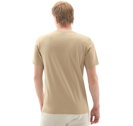 Under Armour Ua Abc Camo Boxed Logo Ss Erkek T-Shirt Krem