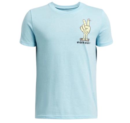 Under Armour Ua B Peace Love Ua Ss Çocuk T-Shirt Mavi