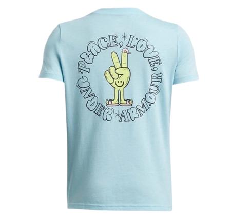 Under Armour Ua B Peace Love Ua Ss Çocuk T-Shirt Mavi