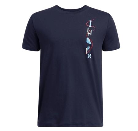 Under Armour Ua B Portal Logo Ss Çocuk T-Shirt Lacivert