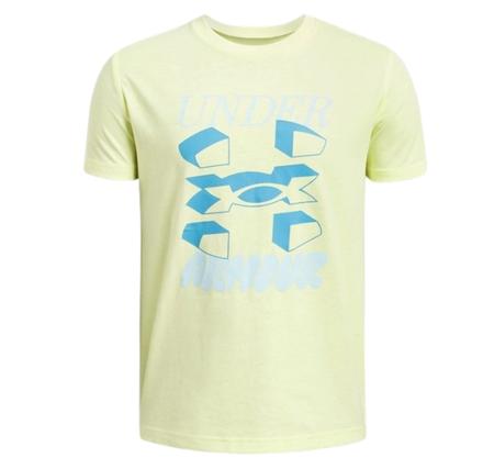 Under Armour Ua B Splıt Bıg Logo Ss Çocuk T-Shirt Sarı