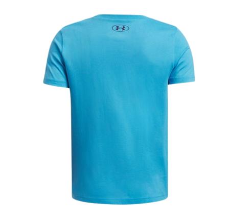 Under Armour Ua B Splıt Bıg Logo Ss Çocuk T-Shirt Mavi
