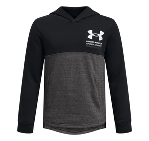 Under Armour Ua Boys Rival Terry Hoodie Çocuk Sweatshirt Siyah