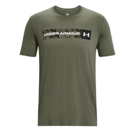 Under Armour Ua Camo Chest Strıpe Ss Erkek T-Shirt Yeşil