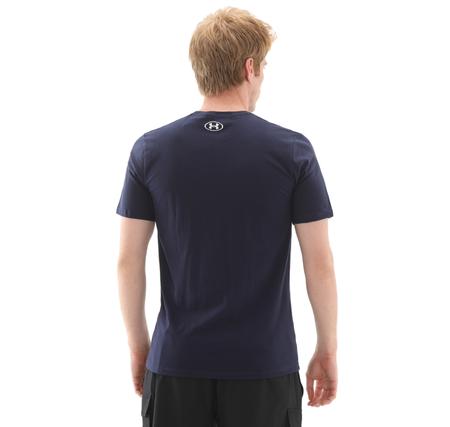 Under Armour Ua Camo Chest Strıpe Ss Erkek T-Shirt Lacivert
