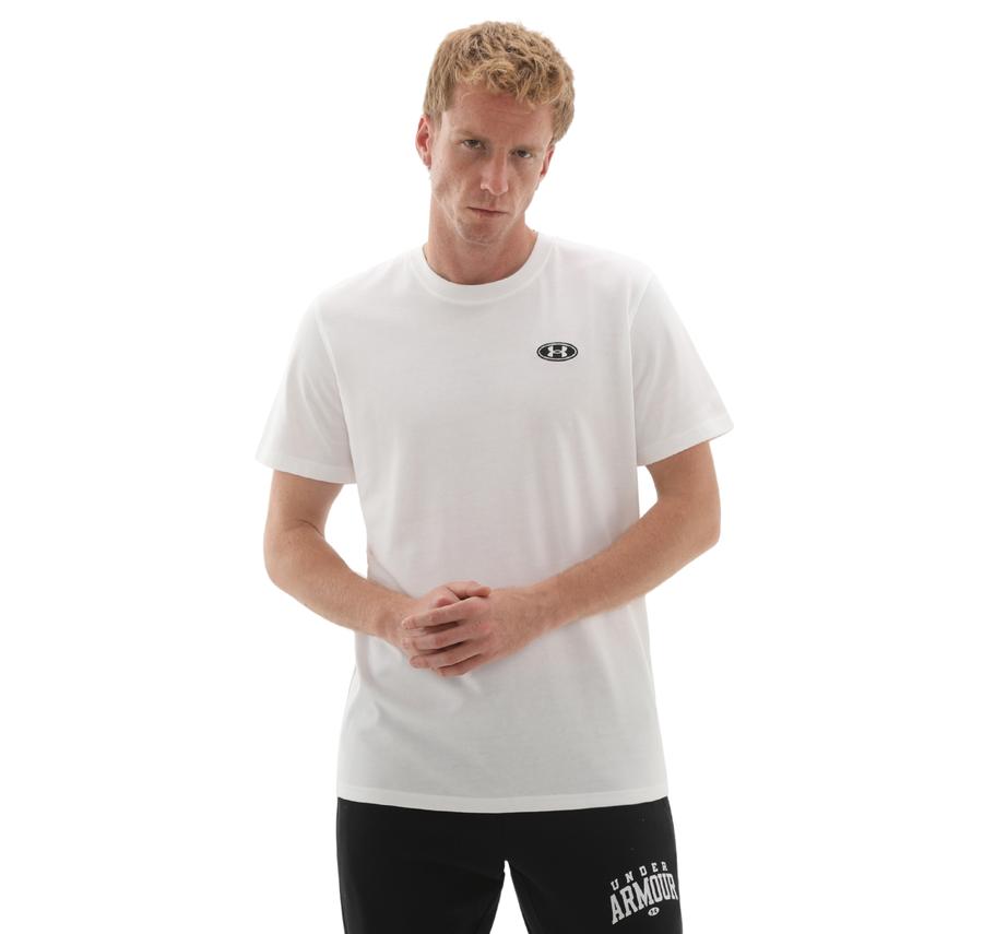 Under Armour Ua Hw Lc Patch Ss Erkek T-Shirt Beyaz Under Armour Ua Hw Lc Patch Ss Erkek T-Shirt Beyaz