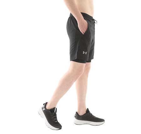 Under Armour Ua Launch 7'' 2-In-1 Shorts Erkek Şort Ve Kapri Siyah