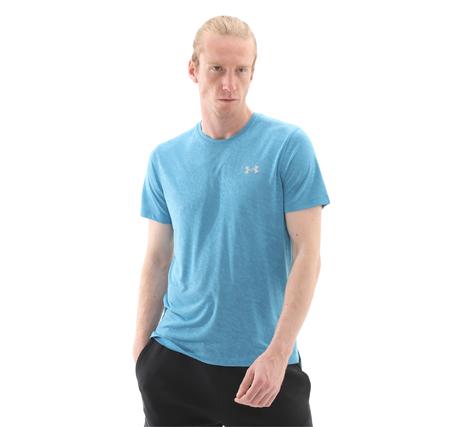 Under Armour Ua Launch Camo Shortsleeve Erkek T-Shirt Mavi