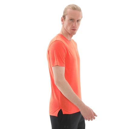 Under Armour Ua Launch Camo Shortsleeve Erkek T-Shirt Turuncu
