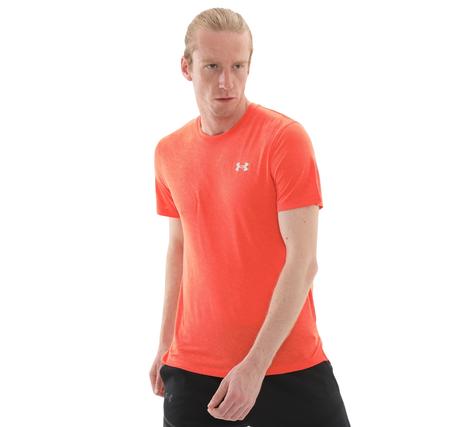 Under Armour Ua Launch Camo Shortsleeve Erkek T-Shirt Turuncu