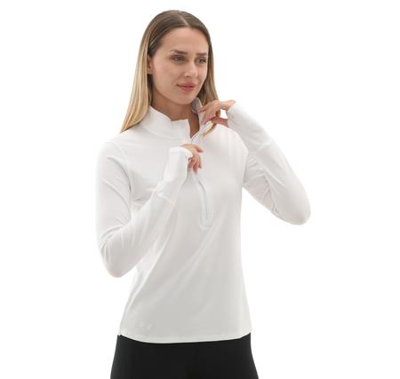 Under Armour Ua Launch Pro Half Zip Kadın Sweatshirt Beyaz