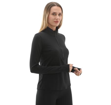 Under Armour Ua Launch Pro Half Zip Kadın Sweatshirt Siyah