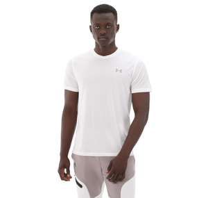 Under Armour Ua Launch Shortsleeve Erkek T-Shirt Beyaz