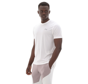 Under Armour Ua Launch Shortsleeve Erkek T-Shirt Beyaz