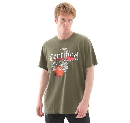 Under Armour Ua M Hw Hoops Certıfıed Ss Erkek T-Shirt Yeşil