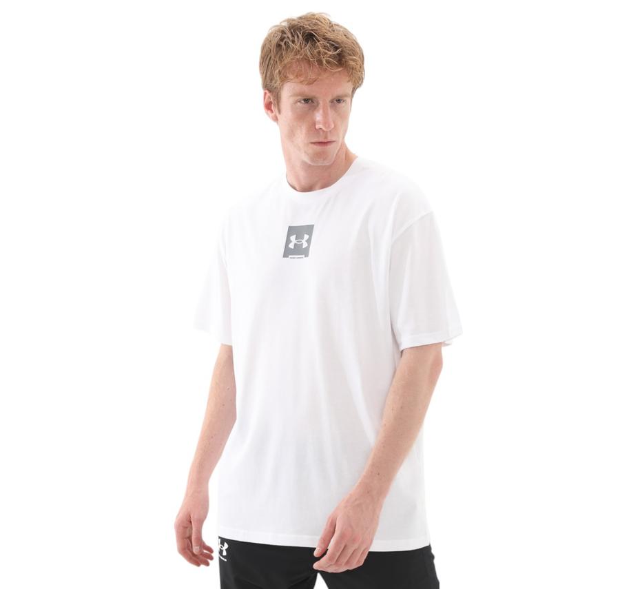 Under Armour Ua M Hw Os Sm Box Ss Erkek T-Shirt Beyaz Under Armour Ua M Hw Os Sm Box Ss Erkek T-Shirt Beyaz