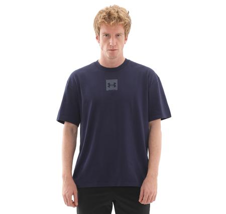 Under Armour Ua M Hw Os Sm Box Ss Erkek T-Shirt Lacivert