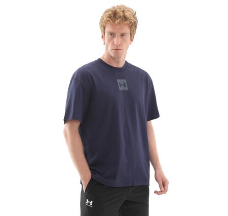 Under Armour Ua M Hw Os Sm Box Ss Erkek T-Shirt Lacivert