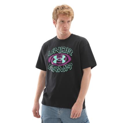 Under Armour Ua M Hwt Hoops Hoopnotic Ss Erkek T-Shirt Siyah