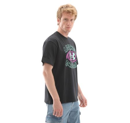 Under Armour Ua M Hwt Hoops Hoopnotic Ss Erkek T-Shirt Siyah