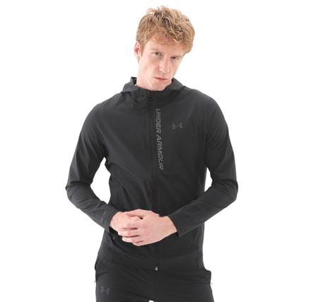 Under Armour Ua Outrun The Storm Jacket Erkek Ceket Siyah