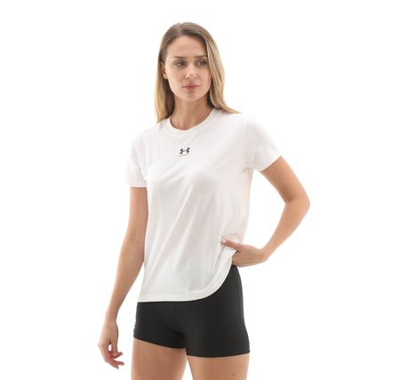 Under Armour Ua Rival Core Ss Kadın T-Shirt Beyaz