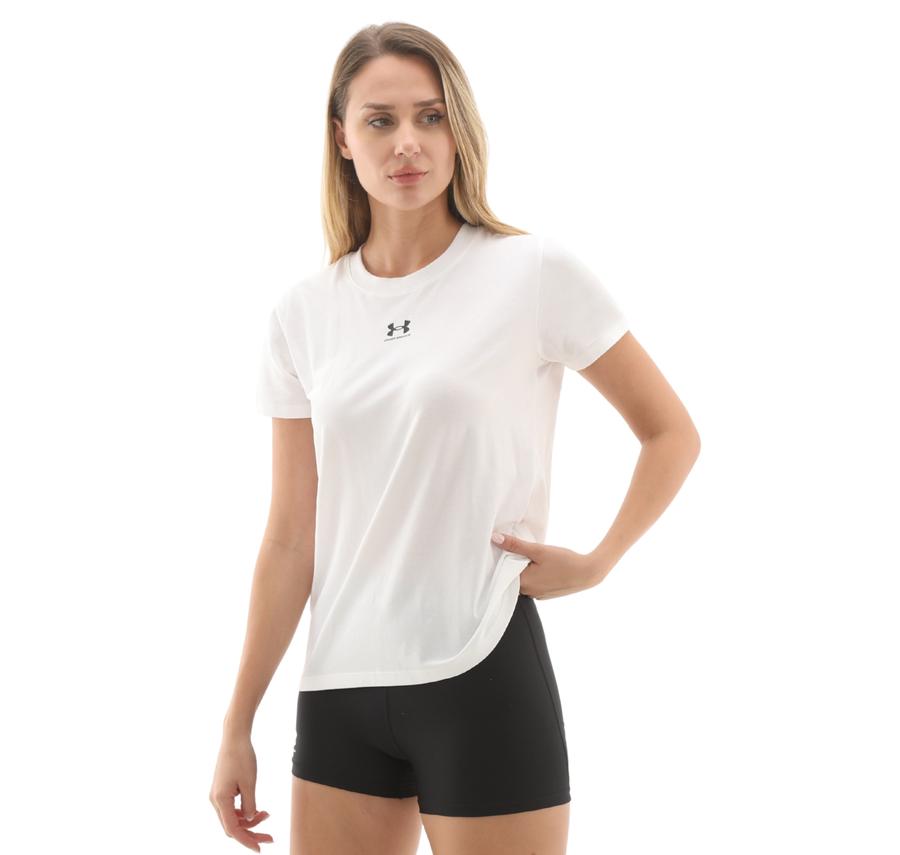 Under Armour Ua Rival Core Ss Kadın T-Shirt Beyaz Under Armour Ua Rival Core Ss Kadın T-Shirt Beyaz