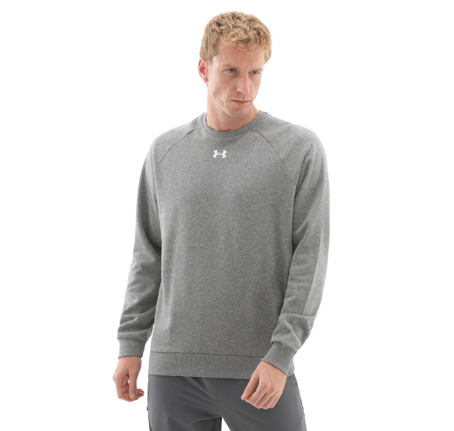 Under Armour Ua Rival Fleece Crew Erkek Sweatshirt Gri Under Armour Ua Rival Fleece Crew Erkek Sweatshirt Gri