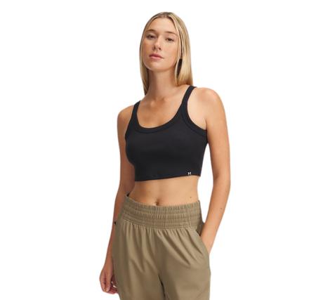 Under Armour Ua Rival Rib Baby Tank Kadın T-Shirt Siyah