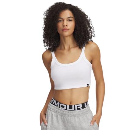 Under Armour Ua Rival Rib Baby Tank Kadın T-Shirt Beyaz