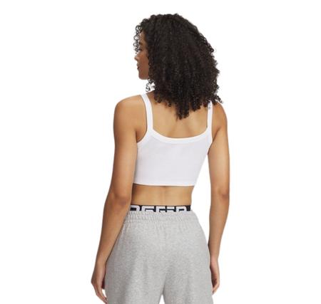 Under Armour Ua Rival Rib Baby Tank Kadın T-Shirt Beyaz