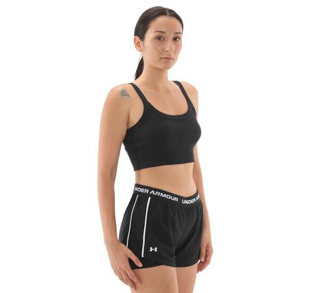 Under Armour Ua Rival Rib Baby Tank Kadın T-Shirt Siyah