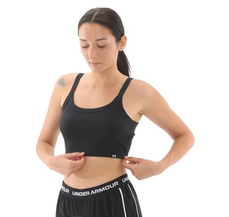 Under Armour Ua Rival Rib Baby Tank Kadın T-Shirt Siyah