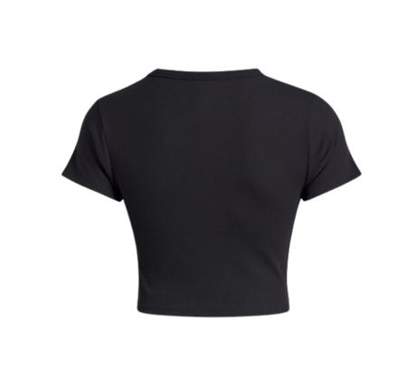 Under Armour Ua Rival Rib Baby Tee Kadın T-Shirt Siyah