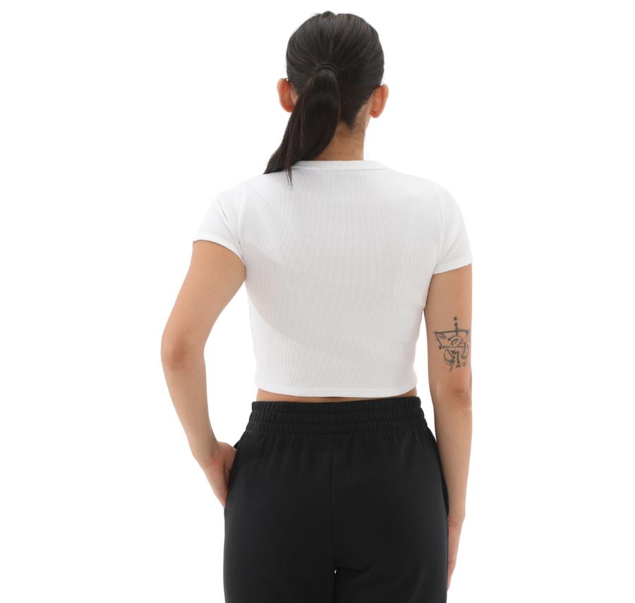 Under Armour Ua Rival Rib Baby Tee Kadın T-Shirt Beyaz Under Armour Ua Rival Rib Baby Tee Kadın T-Shirt Beyaz