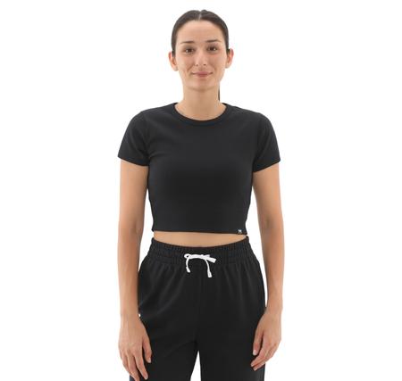 Under Armour Ua Rival Rib Baby Tee Kadın T-Shirt Siyah