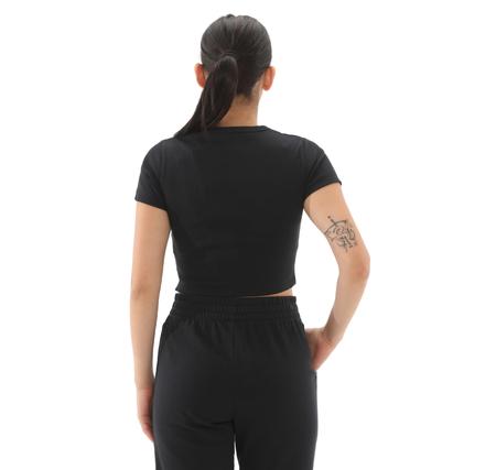 Under Armour Ua Rival Rib Baby Tee Kadın T-Shirt Siyah