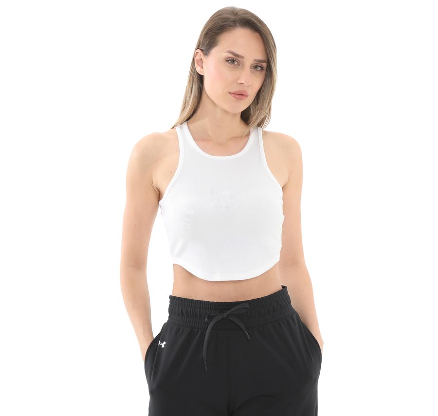 Under Armour Ua Rival Rib Tank Kadın T-Shirt Beyaz Under Armour Ua Rival Rib Tank Kadın T-Shirt Beyaz