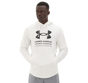 Under Armour Ua Rival Terry Graphic Hood Erkek Sweatshirt Beyaz