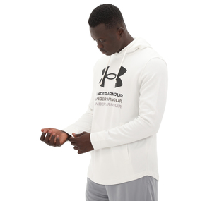 Under Armour Ua Rival Terry Graphic Hood Erkek Sweatshirt Beyaz