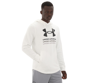 Under Armour Ua Rival Terry Graphic Hood Erkek Sweatshirt Beyaz