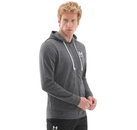 Under Armour Ua Rival Terry Lc Fz Erkek Ceket Antrasit