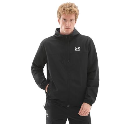 Under Armour Ua Rival Wvn Windbreaker Erkek Yağmurluk-Rüzgarlık Siyah