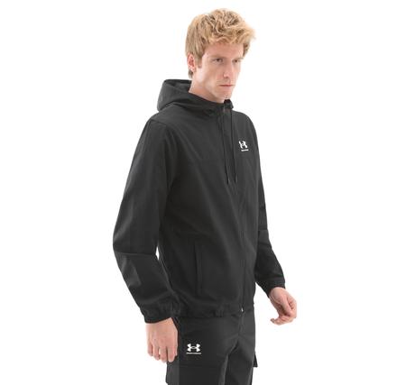 Under Armour Ua Rival Wvn Windbreaker Erkek Yağmurluk-Rüzgarlık Siyah