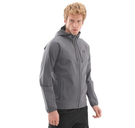 Under Armour Ua Stretch Wvn Windbreakereu Erkek Yağmurluk-Rüzgarlık Antrasit