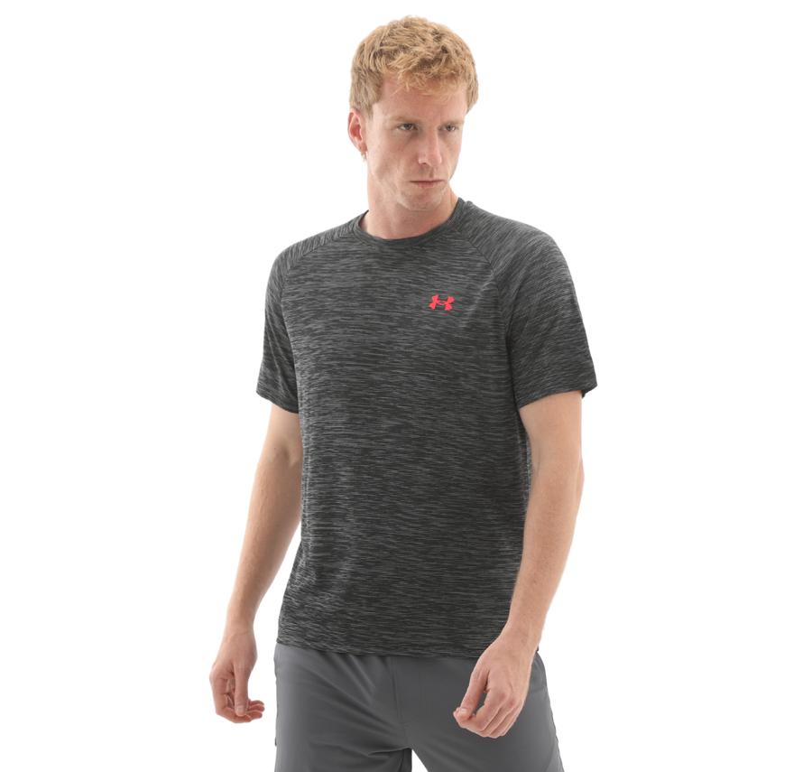 Under Armour Ua Tech Textured Ss Erkek T-Shirt Antrasit Under Armour Ua Tech Textured Ss Erkek T-Shirt Antrasit