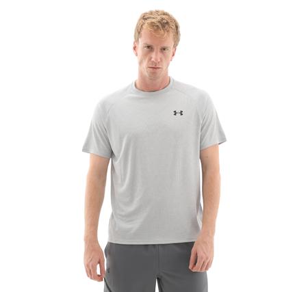Under Armour Ua Tech Textured Ss Erkek T-Shirt Gri Under Armour Ua Tech Textured Ss Erkek T-Shirt Gri