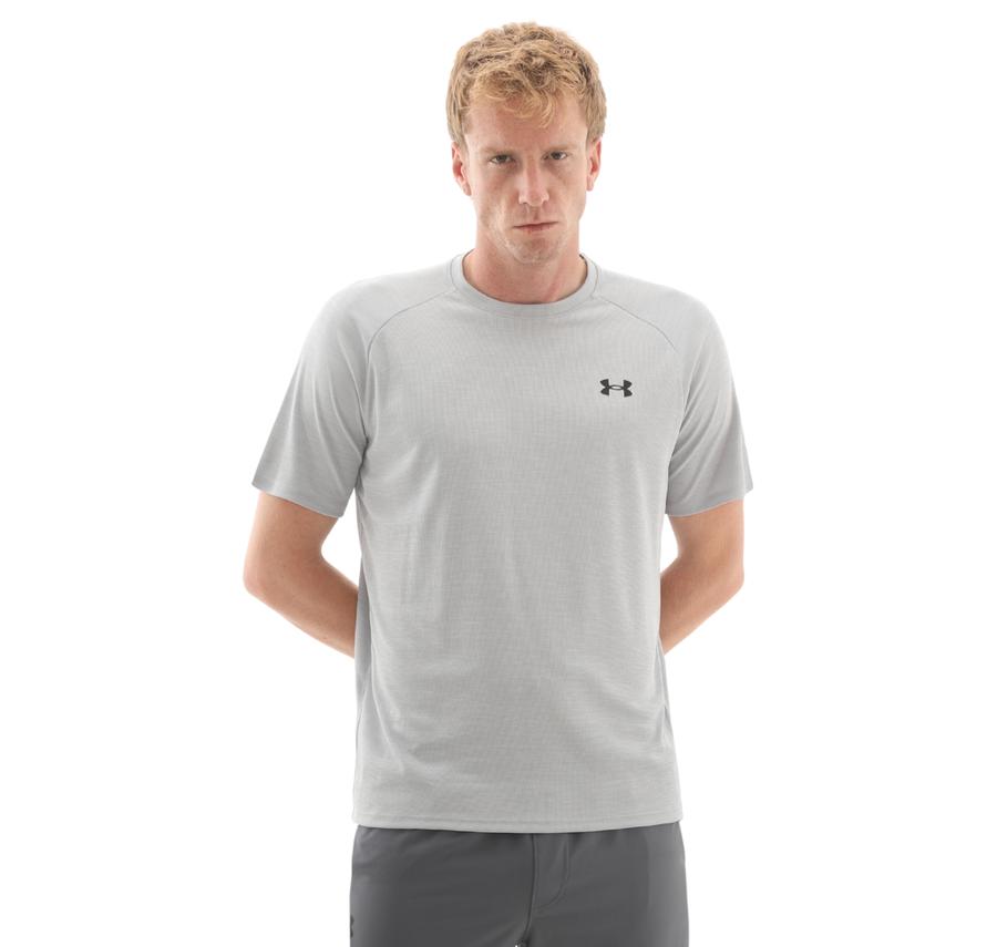 Under Armour Ua Tech Textured Ss Erkek T-Shirt Gri Under Armour Ua Tech Textured Ss Erkek T-Shirt Gri